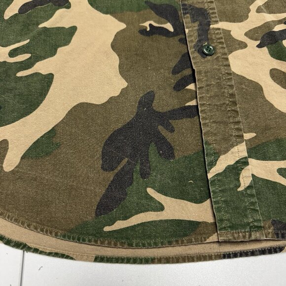 Vintage Duck Bay Camo Shirt Mens XL Button Up Long Sleeve Outdoor Hunting - Picture 4 of 11